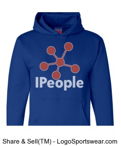 IPeople Adult Gildan Heavy Blend Hooded Sweatshirt - Royal Design Zoom
